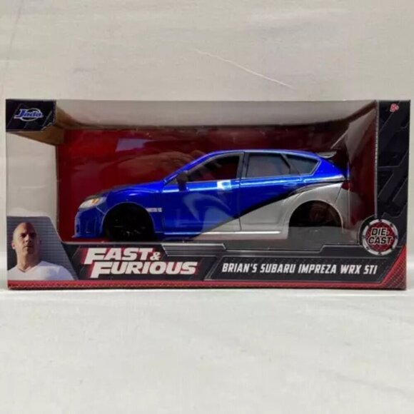 Jada Fast & Furious Brian’s Subaru Impreza WRX STI Die-cast 1:24 Model Car NIP - Picture 16 of 16